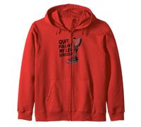 Quit Pulling My Leg Seriously Funny Leg Amputee Quote Zip Hoodie