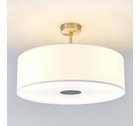 Quitani ceiling lamp Gala, Ø 50 cm, chintz white