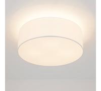 Quitani Gala ceiling light, Ø 50 cm, chintz, white, Ø 50 cm