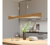 Quitani LED pendant light Lian, oak wood