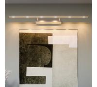 Quitani LED picture light Tolu, nickel, width 120 cm