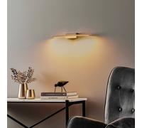 Quitani LED wall lamp Tolu, nickel, 45cm