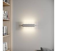 Quitani LED wall light Lole, aluminium, 59 x 29 cm, glass