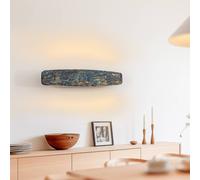 Quitani Lysia LED wall light, oxidised/black