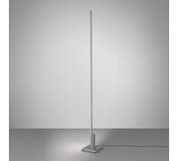 Quitani Talon LED floor lamp, natural anodised, metal, dimmable