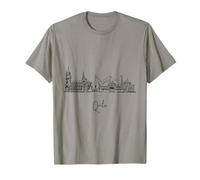 Quito Ecuador Skyline Travel Souvenirs Black Cityscape T-Shirt