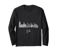 Quito Ecuador Skyline Travel Souvenirs White Cityscape Long Sleeve T-Shirt
