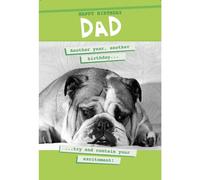 Quitting Hollywood Dad Another Year Older Humour Birthday Card, Funny Dad Dog Birthday Card