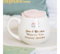 Serano Mug and Socks Set Good Books - Ceramic - H10.10cm x W10.10cm x D10.60cm