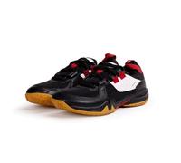 Quive Bounce Badminton Tennis and Squash Shoes Non-Marking Anti-Slip and Breathable Trainers Mens Indoor and Outdoor Court Shoes (Black, UK Footwear Size System, Adult, Men, Numeric, Medium, 8)