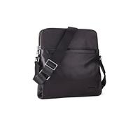 QUIVE LONDON Men's Black Leather Shoulder Bag | Men | Cross body bag women | Black | Small | Cross body | Messenger Bag | Sling Bag Mini Work & Travel Bag,Travel pouch
