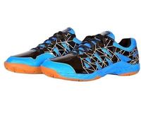 Quive Sega Lotus Badminton Tennis and Squash Shoes Non-Marking Anti-Slip and Breathable Trainers (Blue, UK Footwear Size System, Adult, Men, Numeric, Medium, 7)