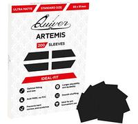 Quiver Time 200 Artemis Standard Black Card Sleeves fits Magic: The Gathering Cards - Single Matte TCG Cards Protectors Deck Sleeves for Cards (66 x 91mm)