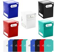 Quiver Time Deck Blocks 100+, Set of 5 MTG Deck Boxes with Dividers