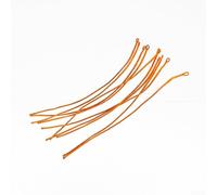 QuivyLivy 10Pcs High Strength Nylon Fly Fishing Loop Connector for Braided Leader Sleeves, Adjustable Tube Line Joiner with Shrink Backing Fixer, Orange(Orange 20lb)
