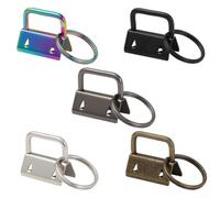 QuivyLivy 10pcs Keychain Hardware Set Metal Tail Clips for Webbing