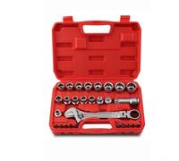 QuivyLivy 28-Piece Socket Wrench Set Featuring 10mm To 24mm 12-Point Sockets Quick Release Adapters 3-in-1 Ratchet Design And 10 Assorted For TORX Hex Bits