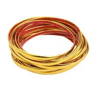 QuivyLivy 3D High-Gloss PVC Wall Edge Trim, 0.8 cm × 5 m Yin-Yang Corner Strip for Inner/Outer Corners, Furniture Edge Guard & Baby-Safe Wall Protector(Gold)