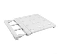 QuivyLivy Adjustable Closet Divider, Telescopic Wardrobe Shelf with Multi-Layer Design, Expandable Carbon Steel Storage Rack for Shoes and Bags, DIY Cupboard(30-40cm)