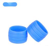QuivyLivy Bicycle Bar Wrap Retainer Ring Silicone Elastic Secure | High elasticity design, strong retention, fits all bar sizes, easy slide-on install, neat finish(Blue)