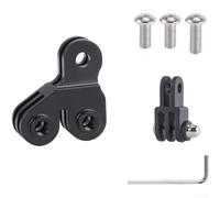 QuivyLivy Bike Tail-Light Camera Mount Adapter | Sturdy aluminium alloy dual-port bracket, for insta360,functions as rear-light tripod extension holder