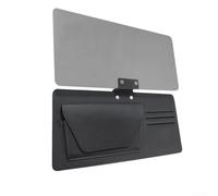 QuivyLivy Car Sun Visor Organiser Anti Glare Sunshade Extender PU | PU Leather Glasses Holder, Foldable Driving Safety Plate, Universal- Car Interior Storage, Sunglasses And Card Clip On,