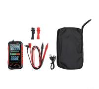 QuivyLivy Digital Multimeter with True RMS, USB-C Rechargeable Battery, AC DC Voltage Current Capacitance Resistance Frequency Tester, NCV Live Wire Detector(FS899L +clip+bag)