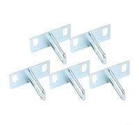 QuivyLivy Ebike Saddle Lock Hook, Iron Bicycle Cushion Clip, Thickened Saddle Retainer Plate for Electric Scooter Seat Latch, Silver E Bike Seat Fastener,(5pcs 50mm)
