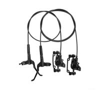 QuivyLivy Folding Bike Hydraulic Disc Brake Set 1000mm/1600mm | Quality Aluminum Alloy Dual-Piston System, Resin Pads For Quiet Braking, Adjustable Lever Reach For Custom Fit