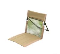 QuivyLivy Folding Poolside Seat, Garden Kneeler With Support, Lightweight Flip Chair, Portable Beach Lounger, Camping Chair Cushion, Breathable Mesh Backrest(Brown)