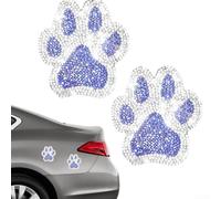 QuivyLivy for crystal Paw Stickers QuivyLivy for crystal Paw | 2Pcs Rhinestone Decals For Car, Quality Bling Graphics, Waterproof Dog Footprint Art For Laptop, Mug