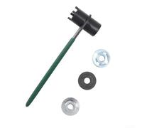 QuivyLivy Four-Claw Angle Grinder with 3 Pressure Plates, High Carbon Steel Anti-Slip Pressure Handle Tool Hex and Four-Claw Screws