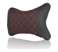 QuivyLivy Frosted Leather Car Headrest Neck Pillow Wine Red Ergonomic | Wine Red Auto Accessory, Ergonomic Neck Support, PP Cotton Filled Rest, Universal- Car Seat Pillow, Adjustable Elastic