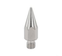 QuivyLivy GPS Survey Pole Replaceable Tip, Stainless Steel Sharp-Point, M10 Thread, Lasting Construction, Precision-For Surveying And Mapping Tasks