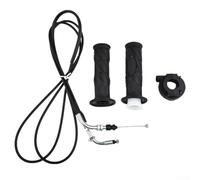QuivyLivy Left Right Handlebar Grip Set with Throttle Cable for GY6 | Left Right Handlebar Grip Set, ATV- Quad- Bike Hand Controls, Rubber Motorcycle Hand Grips, Twist Throttle Grip