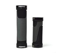 QuivyLivy Lock- On- Bike Grips for Twist Shifters-, TPR Rubber MTB | Ergonomic Handlebar Covers, TPR Rubber Grips, CNC Aluminium Collars, Anti Slip Texture, Shock Absorption Pads, MTB Hand