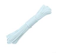 QuivyLivy Luminous Guy Lines, Glow In Dark Tent Rope, 9 Strand, Reflective Camping Cord, Windproof Shelter Tether, Outdoor Survival String, Canopy(White)