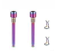 QuivyLivy M4 Threaded Retaining Pin for Shimano- XTR- Saint- Disc | XTR- Brake Caliper Fixing Bolt, Saint- BR-M810 M820 Replacement Pin, TC4 Gr5 Titanium- Alloy- Brake Screw, Lightweight
