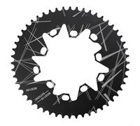 QuivyLivy Oval Chainring 110/130 for bcd for Road and for Mountain Bike | High strength aluminium alloy, CNC precision tooth profile, anti-slip design for 7-10 speed road, folding