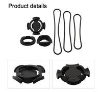 QuivyLivy Plastic Bike Computer Bracket for Mountain Road Bikes | Fits for polar V650, M460, M450; secure 3-strap system; tool-free installation; for durable plastic build