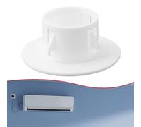 QuivyLivy Plastic Decorative Wall Hole Cover, 40-100mm Protective Vent Trim, for AC Pipe Water Line, Detachable -Snap On Cap Smooth Edge Home Improvement(40mm)