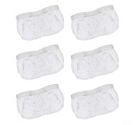 QuivyLivy Replacement Mop Cloth Pads for Polti Vaporetto 100 Powerfresh, 6-Pack Microfiber Washable and Reusable Thick Cleaning Pads with Scrubbing