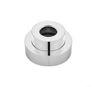 QuivyLivy Shower Head Cover Copper Round Pipe Escutcheon, Decorative Bathroom Pipe Trim Modern Wall Plate, Sleek Finish for Various Shower Fixtures(silver)