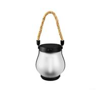 QuivyLivy Solar Camping Lantern, Flame Effect Light