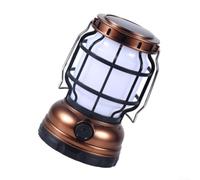 QuivyLivy Solar Camping Lantern, Usb Powered Outdoor Lamp, Portable Hiking Light, Handheld Backpacking Lantern, Multi, Rechargeable Led Tent Light(New Solar Bronze)