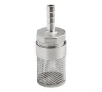 QuivyLivy Stainless Steel 304 Hose Barb Strainer Filter with 1.5mm Mesh for Irrigation Systems, Aquarium Water, Fuel & Gas Lines - 8mm to 16mm ID(10mm sku)(10mm)