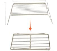QuivyLivy Stainless-Steel Camping Stove Rack, Foldable | Portable Foldable Camping Stove Rack, Stainless-Steel Adjustable Grill Stand For Outdoor Cooking
