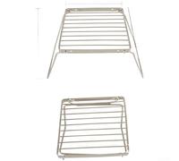 QuivyLivy Stainless-Steel Camping Stove Rack, Foldable | Portable Foldable Camping Stove Rack, Stainless-Steel Adjustable Grill Stand For Outdoor Cooking
