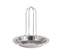 QuivyLivy Stainless Steel Chicken Roaster, Portable Camping BBQ Rack