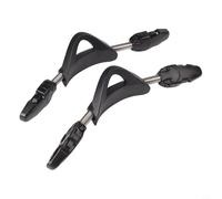 QuivyLivy Stainless Steel Fin Straps, Scuba Diving Spring Laces, Non Slip Rubber Fin Bands, Replacement Dive Fin Cords, Resistant Snorkel Straps, (XS black)